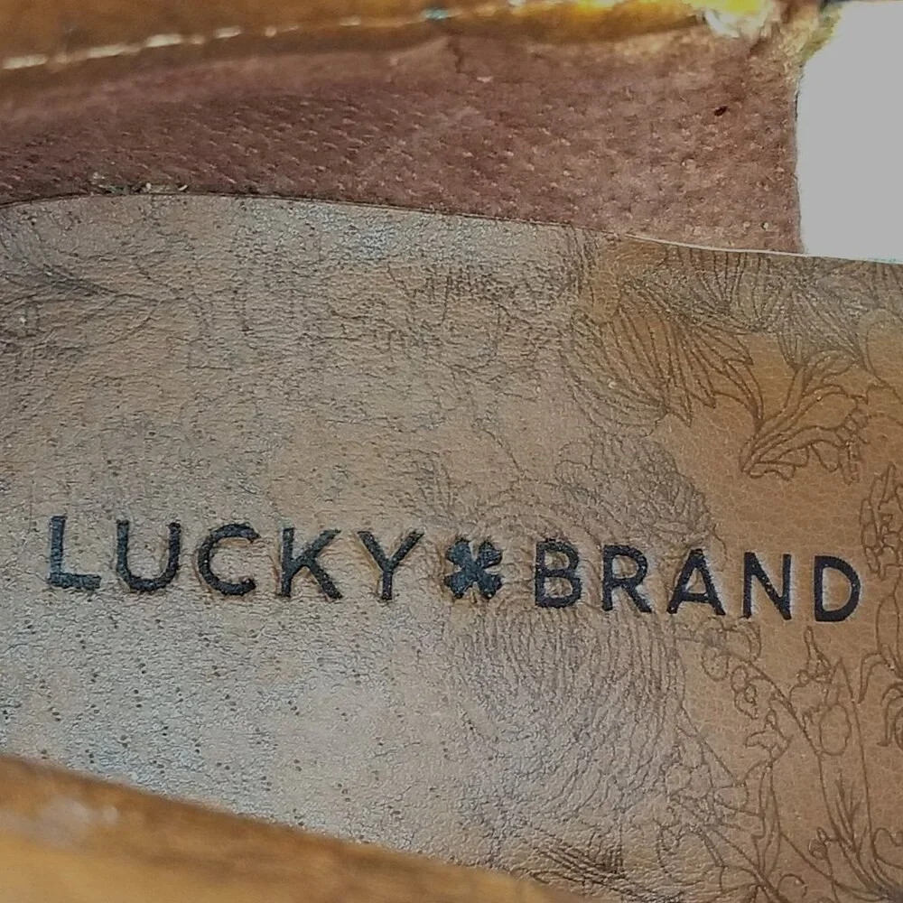 Lucky Brand Ltd Ed Chantel X Womens Dark Teal Leather Bootie 7.5 M